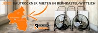 Ein Werbebanner mit Bautrockner und Lüfter zum Vermieten in Bernkastek-Wittlich